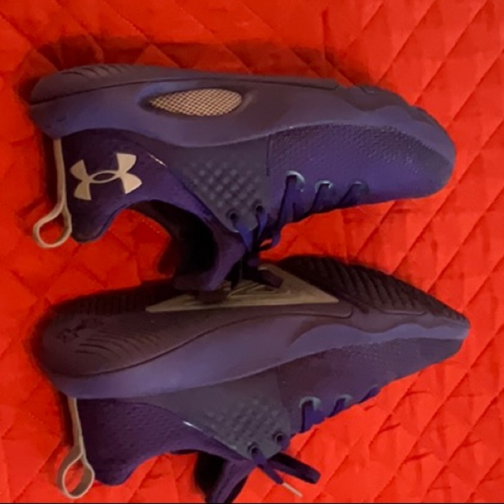 Under Armour Purple Lace-Up Athletic Sneakers - Picture 3 of 5